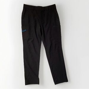 Amazon Flex Pants Mens Large (34-37) Black Luly Yang Cargo Stretch Logo Uniform